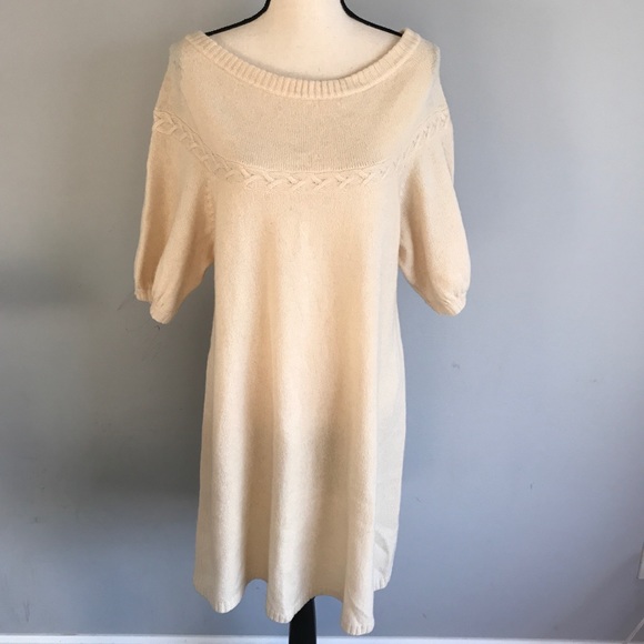BCBGMaxAzria Dresses & Skirts - NWT BCBGMAXazria ivory wool sweater dress L